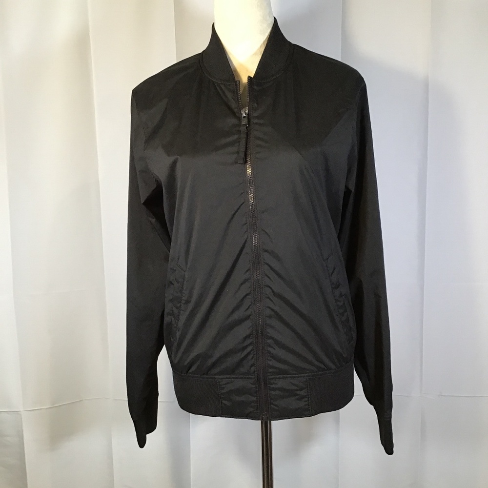 Ladies Black Bomber Jacket